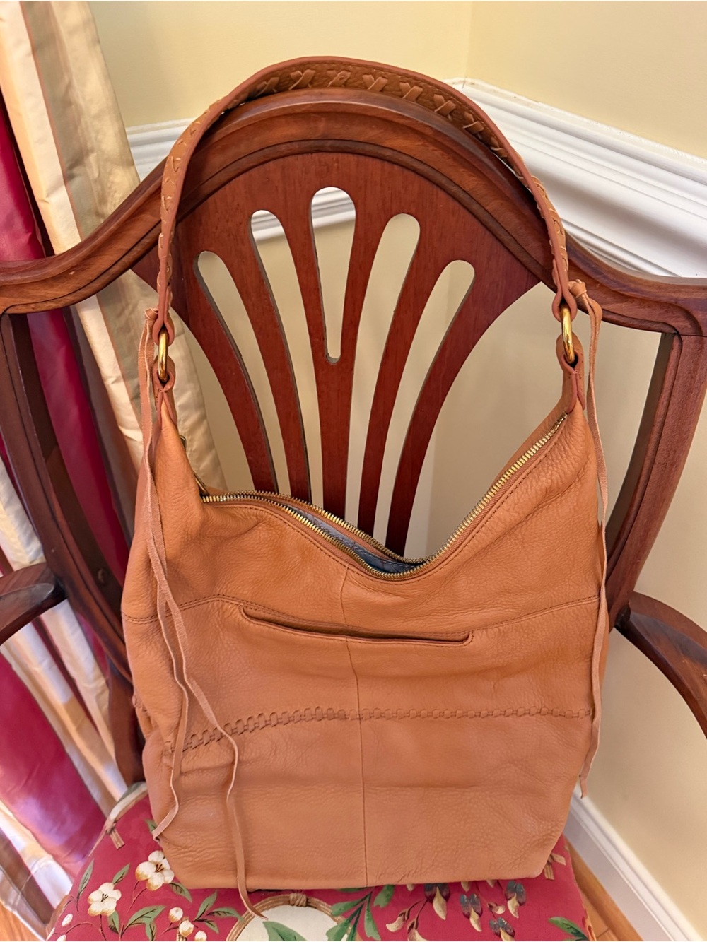 HOBO brand, Women's Tan Leather Hobo Bag - Classic Shoulder Bag